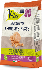 BioVegando MiniCrackers Lenticchie Rosse