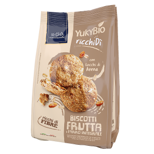 YukyBio Biscotti di Farro Integrale con Muesli