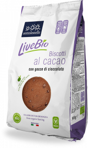 Biscotti LiveBio al Cacao con Gocce di Cioccolato