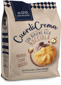 Biscotti CuordiCrema con Crema alla Nocciola