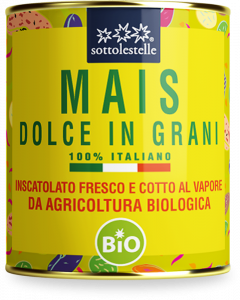 Maíz dulce en granos 100% italiano