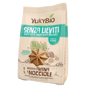 YukyBio Yeast-free biscuits with oats and hazelnuts