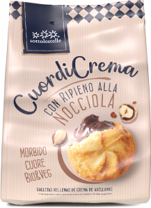 CuordiCrema with hazelnut cream