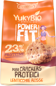 PROTEIN MINICRACKERS WITH RED LENTILS