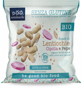 Snack Lentejas, cebolla y pimiento