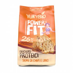 Yukybio Crackers Proteici con Semi di Chia e Lino